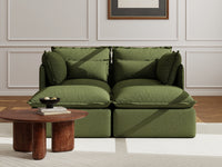 Lifely Modular 2 Seater Bed - Olive Green